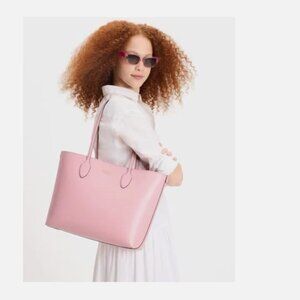 NWT KATE SPADE BLEECKER TOTE SHOULDER BAG PINK WITH BANDANA POP PRINT WALLET